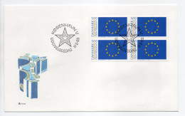 - FDC COPENHAGUE 11.5.1989 - Bel Affranchissement DRAPEAUX EUROPÉENS - - Omslagen