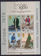 1980 R.Hill Sheetlet Opd Europa By BR.post Office - Unused Stamps