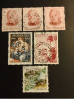 MONACO  YT 1706, 1780, 1882, 1920, 2203, 2226 - Used Stamps