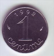 1 Centime Epi - 1992 - SUP/SPL - - 1 Centime