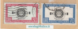 USATI ITALIA 1962 - Ref.0158A "ANTONIO PACINOTTI" Serie Di 2 Val. Da L.30 E 60 - - 1961-70: Used
