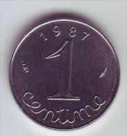 1 Centime Epi - 1987 - SUP/SPL - - 1 Centime