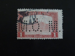 HONGRIE  Perforé - Used Stamps