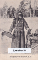 Chamane De Sibérie: Buryat Shaman With Drum And Ritual Sticks Hung With Bells In Siberia 1900-1910. Rare! - Asien