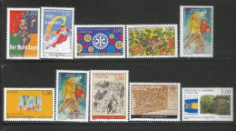 ANDORRE ANNEE 1998 LOT DE 10 TP N°497,498,500,501,503,504,507 à 510 NEUF** MNH TB COTE 35,80 € - Neufs