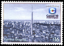 Uruguay 2006 50th Anniversary Of Channel 10 Television Station Unmounted Mint. - Uruguay