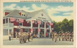 Alte Postkarte GETTYSBURG National Museum  (US - Bürgerkrieg) - Musei