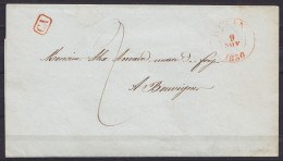 L. (imprimés) Datée 9 Novembre 1836 De YVOIR Càd DINANT /9 NOV 1836 Pour BOUVIGNES - Griffe "correspondance D'arrondisse - 1830-1849 (Belgica Independiente)