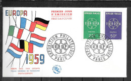 1959 - FDC - FRANCE - 11 - 11 - Paris - 1959