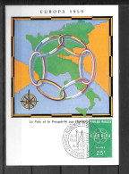 1959 - FDC - FRANCE - 10 - 5 - Strasbourg Mouvement Fédéraliste - 1959
