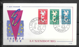 1958 - FDC - LUXEMBOURG - 7  - 6 - 1958