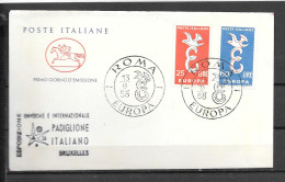 1958 - FDC - ITALIE - 6 - 5 - 1958