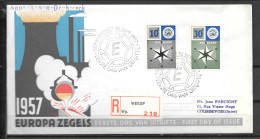 1957 - FDC - PAYS-BAS - 2 - 2 - 1957