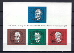 ALLEMAGNE RFA 1968: Bloc, Obl. CAD PJ - 1959-1980