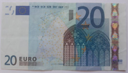 RARE 20€ MALTA F - G008 (circulate) - 20 Euro