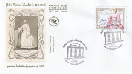 Fdc 2024_Envel. 1er Jour_fdc_Julie-Victoire Daubié, Première Bachelière Française.PJ 88 La Vôge-les-Bains 08/03/24. - 2020-…