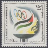 Palästina Mi.Nr. 55 Olympia 1996 Atlanta, Olymp.Flagge Und Feuer (150) - Palestine