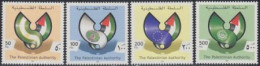 Palästina Mi.Nr. 178-81 Int.Zusammenarbeit, Flaggenbänder (4 Werte) - Palestine