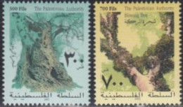 Palästina Mi.Nr. 207-08 Pflanzen, Ölbaum, Mistel (2 Werte) - Palestine