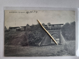 NEDERBRAKEL - Oorlogveld 1914, Train En Passage Et Charette De Foin Sous Le Pont - Rare, Top Carte - Brakel