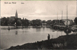 ! Alte Ansichtskarte Gruß Aus Röbel, Hafen, 1910 - Roebel