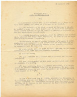 Jean Rapenne.Gouverneur.Affaire De Justice.Reconnaissance De Calomnies à L'encontre Du Gouverneur.Classement Demandé. - Documenti