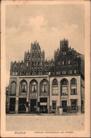 ! Alte Ansichtskarte Aus Rostock, Giebelhäuser Am Schilde, 1914, Feldpost, 90er Regiment, Mecklenburg - Rostock