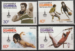 Dominica 1980, Postfris MNH, Olympic Games - Dominique (1978-...)