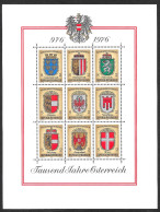 Austria/Autriche: Stemmi Di Province, Coats Of Arms Of Provinces, Armoiries Des Provinces - Timbres