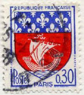 France Poste Obl Yv:1354B Mi:1497 Armoiries De Paris (cachet Rond) (Thème) - Stamps