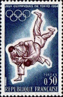 France Poste N** Yv:1428 Mi:1486 Jeux Olympiques De Tokyo Judo (Thème) - Judo