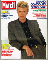 PARIS MATCH N°1828 Du 08 Juin 1984 David Bowie - Yannick Noah - Grand Concours Du Louvre - Algemene Informatie