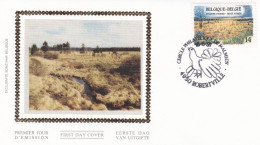 Belgique FDC Soie 1991 2413 Hautes Fagnes Oblitération Robertville - 1991-2000