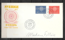 1960 - FDC - Suede - 25 - 1 - 1960