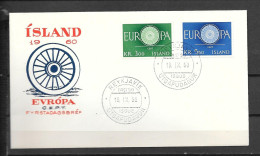 1960 - FDC - Islande - 22 - 5 - 1960
