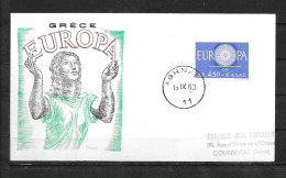 1960 - FDC - Grece - 21 - 1 - 1960