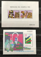 Lot De 2 Blocs Neufs** Andorre 1992/1994 - Neufs