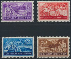 Liechtenstein 152-155 Arbeitsbeschaffung Tadellos Postfrisch MNH KatWert 26,00 - Briefe U. Dokumente