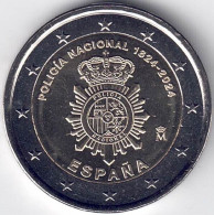 MONEDA 2 EUROS ESPAÑA 2024-POLICIA- -  Verzamelingen