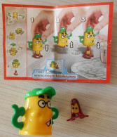 48  Kinder Surprise  Série Bidons Bidon Jaune Tache Rouge Avec Bpz - Autres & Non Classés