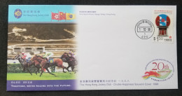 Hong Kong Horse Racing Jockey Club 1998 Sport Games Horses (stamp FDC) - Lettres & Documents