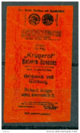 Werbemarke Cinderella Poster Stamp Krügerol Katarrh Bonbons Leipzig  #507 - Erinnofilia