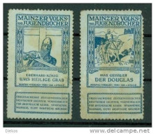 Werbemarke Cinderella Poster Stamp Mainzer Volks Und Jugendbücher Eberhard König Max Geisler #493 - Erinnofilia