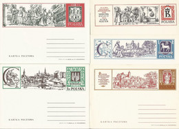 Poland Postcard Cp 557-65 Set.9: Copernicus M.Kopernik Torun Bydgoszcz Lubawa Grudziadz Olsztyn Chelmno Frombork - Entiers Postaux