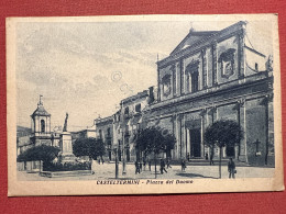 Cartolina - Casteltermini ( Agrigento ) - Piazza Del Duomo - 1952 - Agrigento