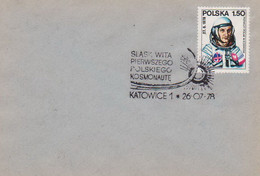 Poland Postmark D78.07.26 KATOWICE.03kop: Cosmos The First Polish Cosmonaut Sun - Stamped Stationery