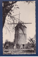 CPSM Moulin à Vent Circulée Voir Dos Carte Photo Saint Pierre Le Moutier Nièvre - Molinos De Viento