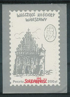 Poland SOLIDARITY (S135): Fighting Churches St. John The Baptist (silver-white) - Vignette Solidarnosc