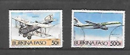 TIMBRE OBLITERE DU BURKIN AVEC CACHET POSTAL DE 1985 N° MICHEL 1022 1024 - Burkina Faso (1984-...)