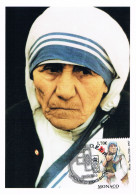 Monaco - Mère Teresa, Religieuse Prix Nobel De La Paix En 1979 CM 2735 (année 2010) - Maximumkaarten